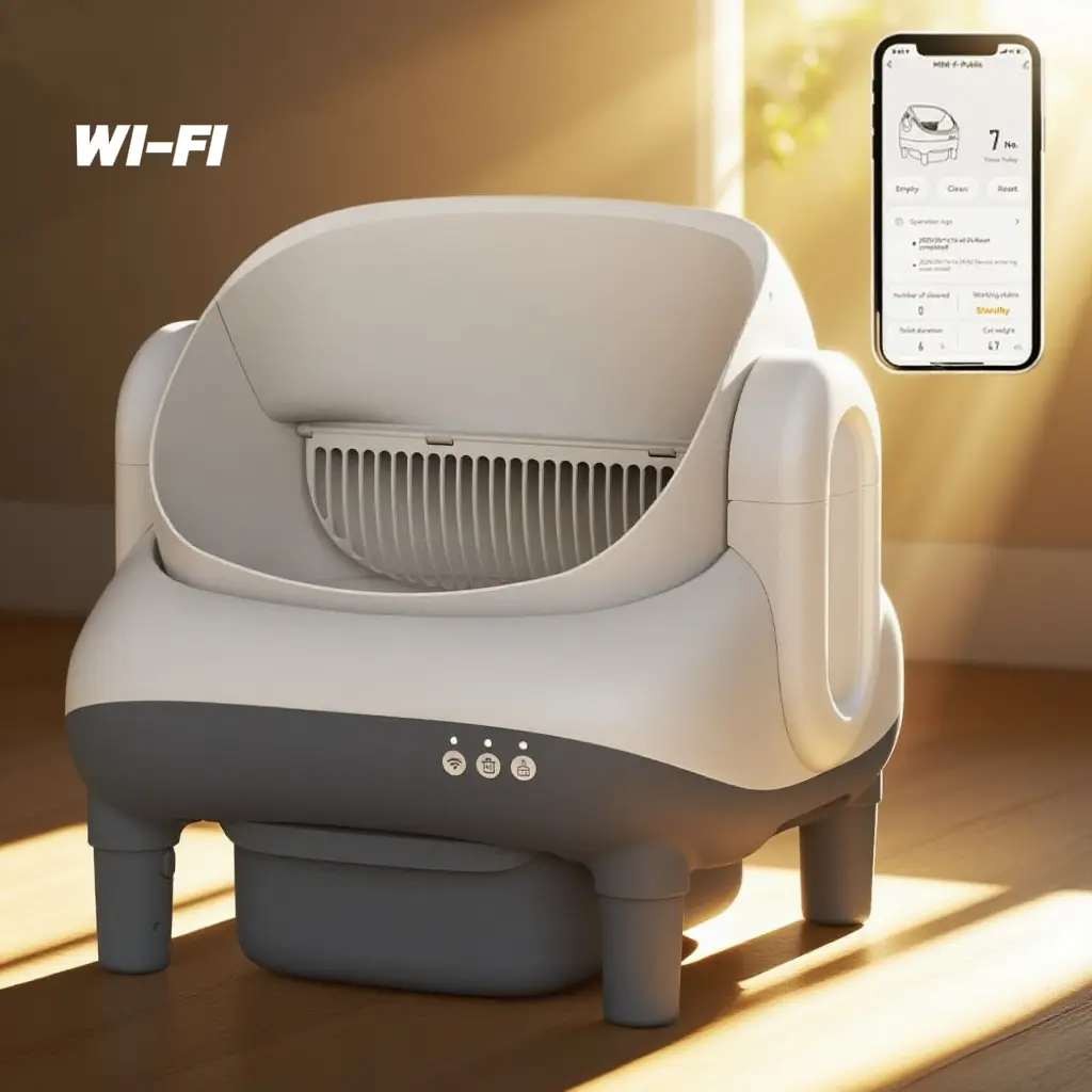 Smart automatic cat litter box