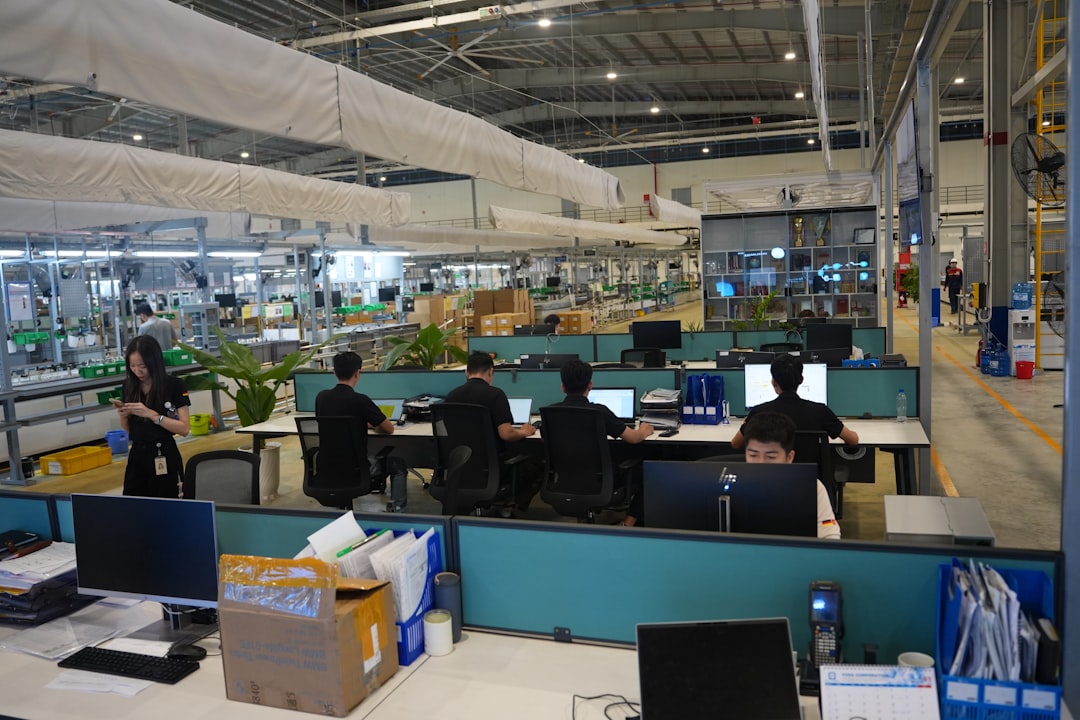 Smart pet products manufacturing line in a Chinese electronics factory